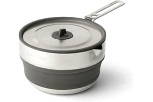 Sea to Summit Detour - Olla plegable de acero inoxidable, 1,8 litros
