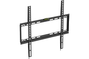 D-Line TV Wall Bracket for 32-70 Inch TVs, Ultra Low Profile TV Bracket with Spirit Level, Slim Flat to Wall TV Mount - VESA 200x200mm - 400x400mm, Holds up to 60kg