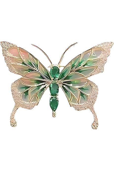 Spille A Farfalla Con Strass - 2 Pezzi, Design Retrò, Regalo Elegante Per Donne - Foto 9