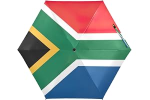 RPLIFE Reseparaply UV-skydd, vindtätt vikbart paraply kompakt, ryggsäck handväska bärbar, idealisk för kvinnor, Sydafrika fla