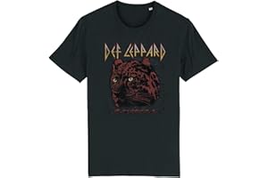 CUP OF TEES Def Leppard Red Animal Adult T-Shirt
