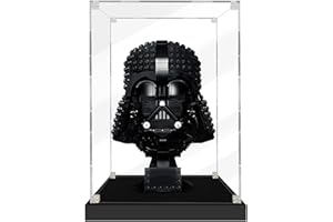 SWDZ Vitrine pour Lego Casque Darth Vader 75304, Présentoir en Acrylique pour Lego 75304 (Non Inclus Le Modèle), Taille: 20x20x25cm