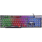Everest KB-X88 USB Mekanik Hisli G&ouml;kkuşağı Aydınlatmalı Q Oyuncu Klavyesi, Siyah