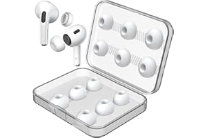 Link Dream 12 Stück Ersatz-Ohrstöpsel kompatibel mit AirPods Pro/AirPods Pro 2 (2. Generation) mit Geräuschreduzierungsloch, Silikon-Ohrstöpselspitzen mit tragbarer Aufbewahrungsbox (S/M/L) (6 Paar)