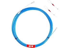 HUAMIRRA Dispositivo di Trazione per Cavi 30 m, Nastro da Pesca, Dispositivo di Trazione per Cavi, Filo di Trazione a Spirale, Filo di Trazione in Poliestere da 3,6 mm, Adatto per Fibre Ottiche, Comunicazioni