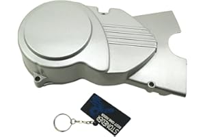 STONEDER Silver Left Engine Stator Cover For 50cc 70cc 90cc 110cc 125cc Chinese Dirt Pit Bike Such As Chinese Made CRF50 XR50 SSR YCF IMR Atomik Thumpstar BSE Apollo Kayo Stomp Piranha DHZ GPX Taotao
