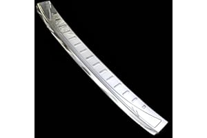 Osłona progu bagażnika, stal nierdzewna, chrom, kompatybilna z Volvo XC60, 2013-2017 Facelift, z zagięciem krawędzi, jakość premium RECAMBO