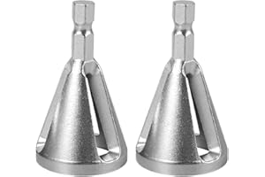 N\P 2 PCS Deburring External Chamfer Tool Metal Remove Burr Tools Repairs Damaged Bolts for Drill Bit Bolts