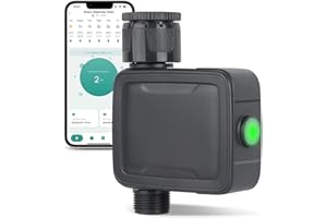 AOUQEE Programador de Riego Bluetooth, Temporizador Riego Automático, Riego Automatico, Temporizadores de Mangueras de Riego Controlador