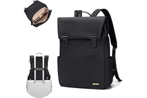 GOLF QUALITY Mochila Ordenador Portatil Mujer 15.6 Pulgadas Mochila Portatil Mujer Trabajo Impermeable Mochila con Antirrobo Backpack para la Viajes Escolar Negocios,Negro