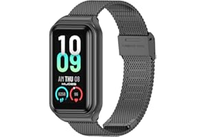 MIJOBS Pasek do zegarka kompatybilny z Amazfit Band 7, regulowane paski z metalową klamrą, pasek zapasowy do Amazfit Band 7