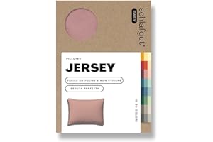 schlafgut Federa Easy Jersey 60x80 cm, in 100% cotone super soft, cerniera nascosta, ultra morbida e traspirante, certificazione Oeko-Tex, Purple Mid