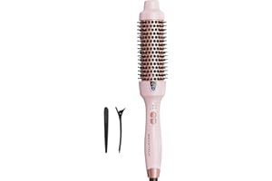 Wavytalk Thermal Brush Brosse Thermique de 38mm, Ionique Brosse Chauffante pour Créer des joli Brushing, Fonction Double Tension pour un Blowout Express Rosa