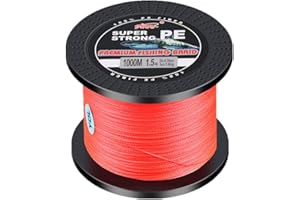 LSHEL Geflochtene Angelschnur 4 Stränge 1000m PE Super Starke Geflochtene Schnüre für Süßwasser Salzwasser