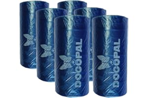 DOGOPAL Worki uzupełniające do szufelki Pooper (6 rolek worków na odchody do szufelki dużych, średnich i 360 DOGOPAL
