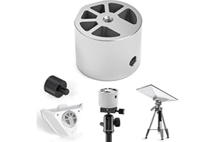 Starlink Mini Stativadapter, Robuste Aluminium Halterung mit 1/4"-20 & 3/8"-16 Gewinden, kompatibel mit Starlink Mini Rohradapter, für Stativ, Klemme, Dach, Wohnmobil, Van & Outdoor-Einsatz