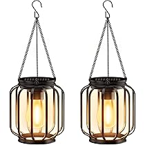 BBLTIFF Lanterne Solari Da Esterno 2 Pezzi - Lampade Da Giardino In Metallo, Impermeabili IP65, Design Vintage - Foto 9