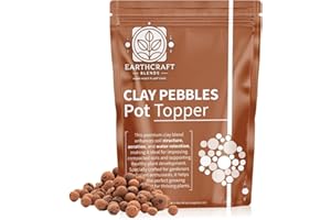 Invigortex Clay Pebbles for Plant Pots – Lightweight Expanded Clay Pebbles for Plants & Hydroponics – Ideal for Drainage & Aeration – Clay Pebbles 20L & More (1L-50L) (2 Litre)