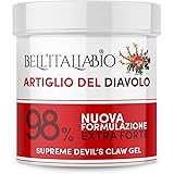 Artiglio del Diavolo Extra Forte Gel al 98%, Pomata Artiglio del Diavolo Formula Naturale e Professionale per Massaggi a Musc