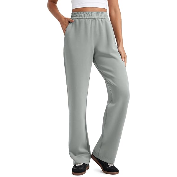CRZ YOGA Lichtgewicht wijde cropped broek voor dames 25 inch hoge taille losse casual lounge reizen werk joggingbroek zomer Grijze Salie XXS CRZ YOGA Lichtgewicht wijde cropped broek voor dames 25 inch hoge taille losse casual lounge reizen werk joggingbroek zomer Grijze Salie XXS