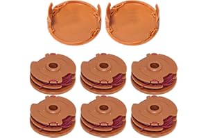 Aporozona WA0007/50022833 WA0007.M1 Bobina di Filo di Ricambio 0,2 cm x 4,9 m per Worx WG183 WG183.9 WG173 WG119 WG186 WG186.9 WG100 4 Tagliabordi Senza Fili 0V
