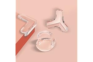 ‎LOIION Loiion 12 Stück Eckenschutz Baby Transparent, 3 Formen Ecken & Kantenschutz Set, Klar Selbstklebend Kantenschutz und Eckenschutz, Eckenschutz für Verschiedene Möbel, Baby vor Verletzungen zu Schützen