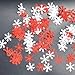 Produktbild Dorical Weihnachten Dekoration 500 Stück Klassisch Schneeflocke Ornamente Weihnachten Baum Urlaub Party Zuhause Dekor