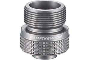 CAMPING MOON Campingmoon Adaptateur portable pour réchaud propane, petit adaptateur de réservoir de gaz, entrée EN417 Valve de sortie adaptateur de réservoir pour camping en plein air