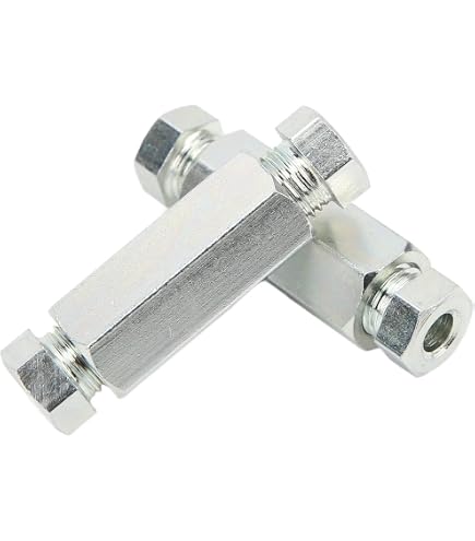 TKSE Adattatore Tubo Olio Moto, Adattatore Tubo Flessibile Freno Idraulico Ferro a 3 Vie Giunto a T per Tubo Bullone da 10 mm Moto ATV