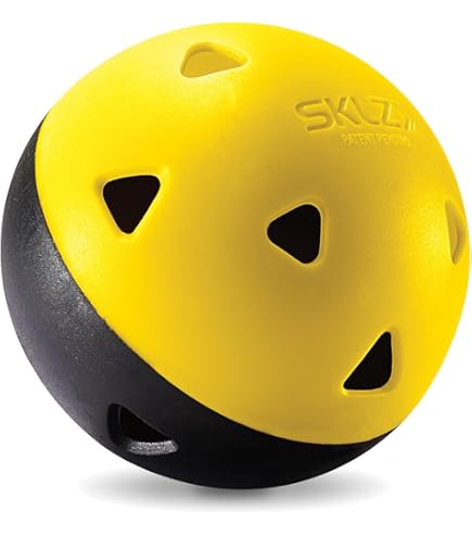 Kit Baseball Wiffle - 6 Balles + 2 Battes + 5 Bases - Jeu Intérieur/Extérieur - Famille