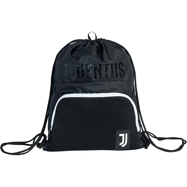 Seven Sacca Zaino F.C. Juventus Win The Rule - Easy Bag Con Coulisse Per Bambino - 37x47 Cm - Poliestere Resinato