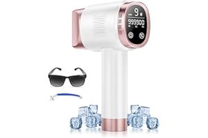 ‎OUPSEEN IPL Geräte Haarentfernung Laser mit Eiskühlungssystem, Laser Haarentfernung mit 3 Funktionen, 9 Energiestufen, 999,900 Lichtimpulse, Haarentfernung Laser für Frauen Männer
