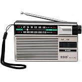 ULTRATEKNO RD-331RG Şarjlı Cep Radyosu FM/AM 2 Bant Taşınabilir Radyo Type-C Şarjlı 2xAA Pil Destekli Kulaklık Girişli Deprem