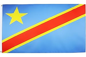 AZ FLAG Bandiera Repubblica Democratica Del Congo 150 x 90 cm - Bandiera Congolese 90 x 150 cm