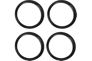 INFINAUTO Hub centriska ringar, 63,3 mm ID 73,1 mm OD bilhjul Hubrings ABS-plast svart, 4 st