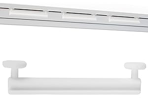 Bestlivings 40 Stück Weiße Schlaufengleiter ohne Klammer für 5cm breite Schlaufen - zum aufhängen von Schlaufenschals, Gardine mit Schlaufen