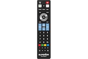Superior Electronics Ready5 Smart - Télécommande Universelle Compatible avec Les TV LG, Samsung, Sony, Philips et Panasonic - Prête à l’Emploi sans Programmation - Boutons Netflix et Prime Video