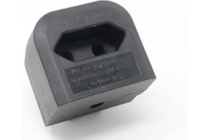 KODAA INSPIRETECH Euro to UK Converter. 2 Pin European Power Supply to 3 Pin UK Plug European to UK Adapter (Black)