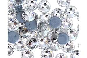 Jollin Hot Fix Flat Back Rhinestone Glass Gems SS12 1440 Pieces Crystal Clear