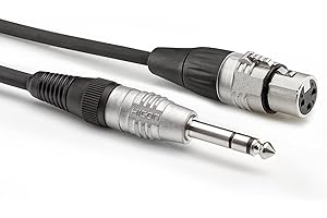 HICON Sommer Cable Basic+ 1,5m Audiokabel XLR Buchse 3-pol auf Stereo Klinke 6,3mm Stecker 3-pol Patch Instrument Adapter Kabel 150cm | HBP-XF6S-0150