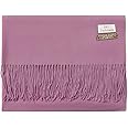 Laurel & Mason 'Sky Cashmere' Scarf Viscose Blend Super Soft - Versatile All-Season Wear, Tassel Edge Detail, 200 x 70cm