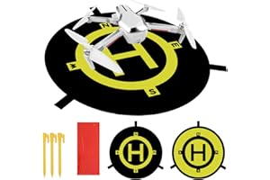 YOIRZIT Drone Landing Pad, 55 CM Piattaforma di Atterraggio per Droni, Universale Portatile Landing Pad per RC Drone,Per DJI MINI 3/MINI 3 Pro, DJI Air 2S, DJI Mini 2 SE, Accessori per Droni