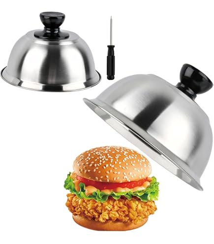 Kssvzz Kit Pressa Per Hamburger Smashed - In Acciaio Inox Con Spatola E Spazzola, Per Barbecue E Cucina - copertina