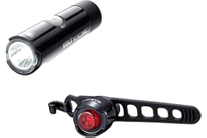 Cateye Volt 100XC / ORB Battery Bike Light Set, Black