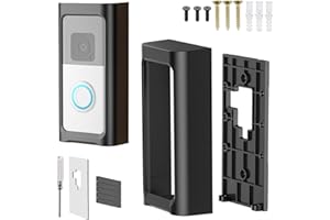 FZYCOM Support de Sonnette sans Perçage, Support de Sonnette Compatible avec Ring Mount pour Video Doorbell 2,3 4, 3 Plus, 2nd Generation-2020-2024 Release, Accessoires D'installation de Sonnettes