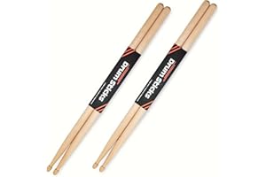 BESTSOUNDS 2 Pairs Drum Sticks 5A, Professional Classic Maple Wood Drumsticks, Wood Tip for Acoustic Drums or Electronic Drums, Adults, Kids and Beginners (2Pairs)
