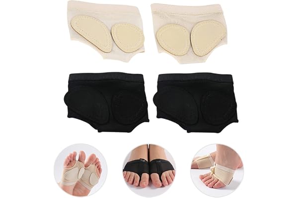 2 Paires Coussinet Pied Antidérapant Strings Pied Ballet Dance Orteils Pad Danse Coussinets Avant-pied Coussinets Métatarsiens String Pied pour Danse Coussin de Pieds pour Danse Classique Ballet