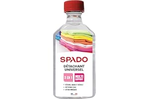 SPADO - Détachant Universel à Sec - Élimine Taches Tenaces - Ravive les Couleurs - Multi-Textiles & Matériaux - Fabrication Française - 250ml (LOT X3)