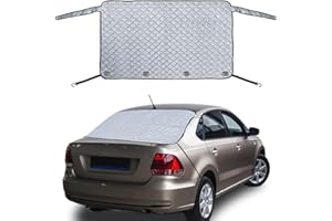 AYAMAYA Couverture de pare-brise arrière de voiture - Avec aimant - Protection contre le gel - Protection contre le gel - Protection contre la neige - Protection UV - 140 x 80 cm