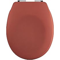 Froadp Ovaal toiletdeksel, universele wc-bril met softclose, afneembaar, hard plastic, antibacteriële wc-bril, stabiele eenvoudige montage, keuze uit 25 patronen, zwart